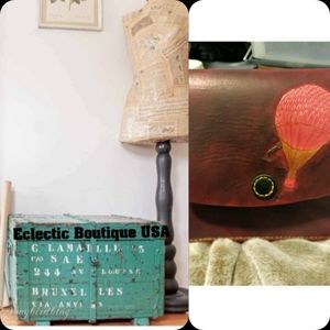 One of a kind genuine leather crossbody